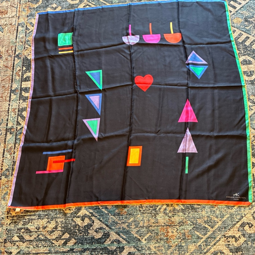 Annikki Karvinen Finland silk scarf